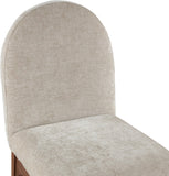 Waldorf Dining Arm Chair – Elegant Chenille Fabric with Solid Ash Wood, Perfect for Stylish Dining