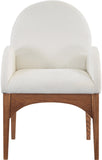 Waldorf Dining Arm Chair – Elegant Chenille Fabric with Solid Ash Wood, Perfect for Stylish Dining