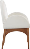 Waldorf Dining Arm Chair – Elegant Chenille Fabric with Solid Ash Wood, Perfect for Stylish Dining