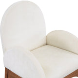 Waldorf Dining Arm Chair – Elegant Chenille Fabric with Solid Ash Wood, Perfect for Stylish Dining