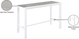 Nizuc Outdoor Patio Aluminum Bar Table - Stylish Contemporary Design for Entertaining Spaces