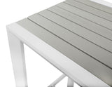 Nizuc Outdoor Patio Aluminum Bar Table - Stylish Contemporary Design for Entertaining Spaces