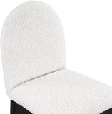Waldorf Boucle Fabric Dining Arm Chair - Elegant Solid Ash Wood Design for Cozy Dining Experiences