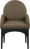 Waldorf Boucle Fabric Dining Arm Chair - Elegant Solid Ash Wood Design for Cozy Dining Experiences