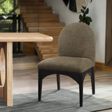 Waldorf Boucle Fabric Dining Arm Chair - Elegant Solid Ash Wood Design for Cozy Dining Experiences