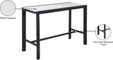 Nizuc Outdoor Patio Aluminum Bar Table - Stylish Contemporary Design for Entertaining Spaces