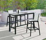 Nizuc Outdoor Patio Aluminum Bar Table - Stylish Contemporary Design for Entertaining Spaces