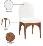 Waldorf Elegant Boucle Fabric Dining Arm Chair with Solid Ash Wood Frame for Stylish Comfort