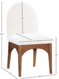 Waldorf Elegant Boucle Fabric Dining Arm Chair with Solid Ash Wood Frame for Stylish Comfort