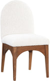 Waldorf Elegant Boucle Fabric Dining Arm Chair with Solid Ash Wood Frame for Stylish Comfort