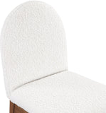 Waldorf Elegant Boucle Fabric Dining Arm Chair with Solid Ash Wood Frame for Stylish Comfort