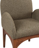 Waldorf Elegant Boucle Fabric Dining Arm Chair with Solid Ash Wood Frame for Stylish Comfort