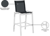 Nizuc Contemporary Outdoor Patio Barstools - Durable Aluminum Frame with Waterproof Mesh Design