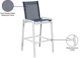 Nizuc Contemporary Outdoor Patio Barstools - Durable Aluminum Frame with Waterproof Mesh Design