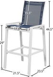Nizuc Contemporary Outdoor Patio Barstools - Durable Aluminum Frame with Waterproof Mesh Design