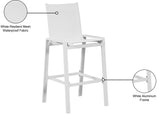 Nizuc Contemporary Outdoor Patio Barstools - Durable Aluminum Frame with Waterproof Mesh Design