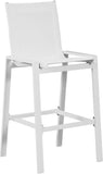 Nizuc Contemporary Outdoor Patio Barstools - Durable Aluminum Frame with Waterproof Mesh Design