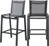 Nizuc Contemporary Outdoor Patio Barstools - Durable Aluminum Frame with Waterproof Mesh Design