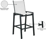 Nizuc Contemporary Outdoor Patio Barstools - Durable Aluminum Frame with Waterproof Mesh Design
