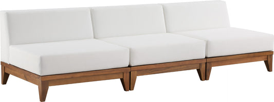 Rio Outdoor Modular Sofa with Sturdy Acacia Wood Frame and Waterproof Cushions for Stylish Relaxation