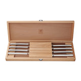 ZWILLING 8-pc 4.5" Stainless Steel Steak Knife Set with 16.5" x 6" Case