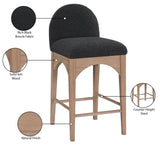 Waldorf Boucle Fabric Counter Stool – Elegant Solid Ash Wood Design for Cozy Dining Experiences