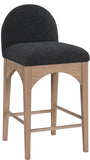 Waldorf Boucle Fabric Counter Stool – Elegant Solid Ash Wood Design for Cozy Dining Experiences
