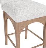 Waldorf Boucle Fabric Counter Stool – Elegant Solid Ash Wood Design for Cozy Dining Experiences