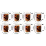 ZWILLING Sorrento Plus 8-pc Double-Wall Glass Coffee Mug Set