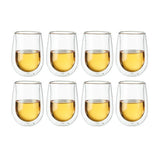 ZWILLING Sorrento 8-pc Double-Wall White Wine Stemless Glass Set
