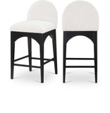 Waldorf Boucle Fabric Counter Stool – Elegant Solid Ash Wood Design for Stylish Dining Spaces