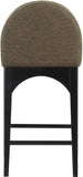 Waldorf Boucle Fabric Counter Stool – Elegant Solid Ash Wood Design for Stylish Dining Spaces