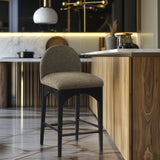 Waldorf Boucle Fabric Counter Stool – Elegant Solid Ash Wood Design for Stylish Dining Spaces