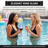 Floating Wine Glasses for Pool (18 Oz | Set of 2
