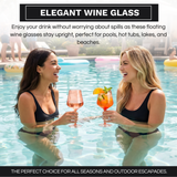 Floating Wine Glasses for Pool (18 Oz | Set of 2)