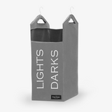 Dual Hamper Door Hanging Bag with Space-Saving Compartments