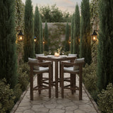 Newport - Water Resistant Fabric Upholstered Outdoor Patio Bar Stool