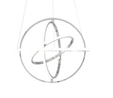 Oxford LED Adjustable Chandelier // Chrome