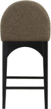 Waldorf - Boucle Stool With Black Legs
