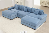 DESEO 130" 3-Seater with 2 Ottomans