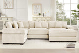 DESEO 117" Sectional Sofa with Ottoman