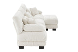 CLOUDIES 134" 3 Seater Sofa with 1 Ottoman