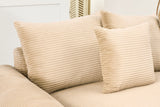 DESEO 117" Sectional Sofa with Ottoman