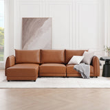 Leen Sectional Sofa - Modern Brown Sofa
