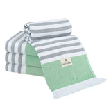 4 Packed Terry Peshtemal and Premium Beach Towel, Mediterranean Cotton Turkish Peshtemals, 35" x 60", Modern & Traditional Turkish Bath Towels