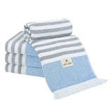 4 Packed Terry Peshtemal and Premium Beach Towel, Mediterranean Cotton Turkish Peshtemals, 35" x 60", Modern & Traditional Turkish Bath Towels