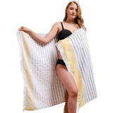 4 Packed Terry Peshtemal and Premium Beach Towel, Mediterranean Cotton Turkish Peshtemals, 35" x 60", Modern & Traditional Turkish Bath Towels