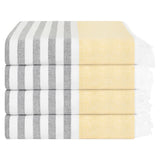 4 Packed Terry Peshtemal and Premium Beach Towel, Mediterranean Cotton Turkish Peshtemals, 35" x 60", Modern & Traditional Turkish Bath Towels