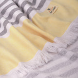 4 Packed Terry Peshtemal and Premium Beach Towel, Mediterranean Cotton Turkish Peshtemals, 35" x 60", Modern & Traditional Turkish Bath Towels