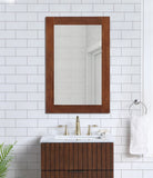 Monad Glass Contemporary Mirror - Elegant Birch Wood Design, Perfect for Any Room or Vanity Setup